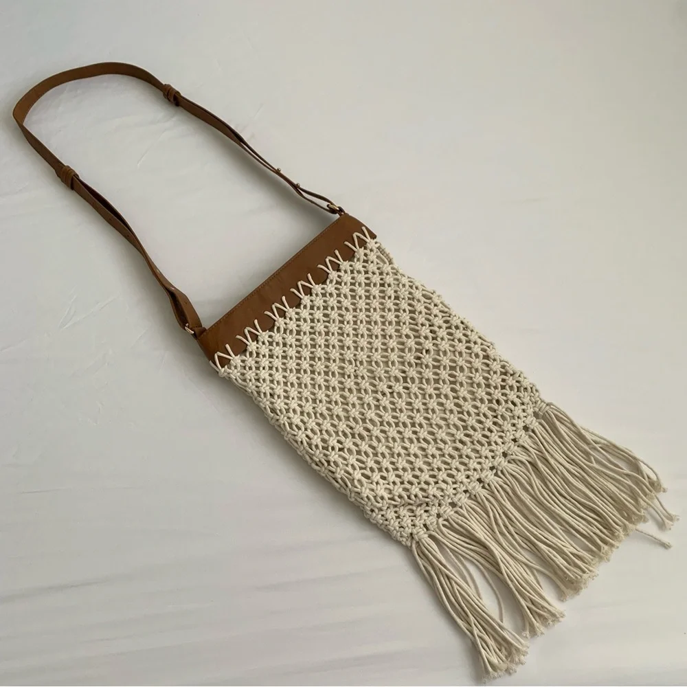 INC Macrame Crossbody